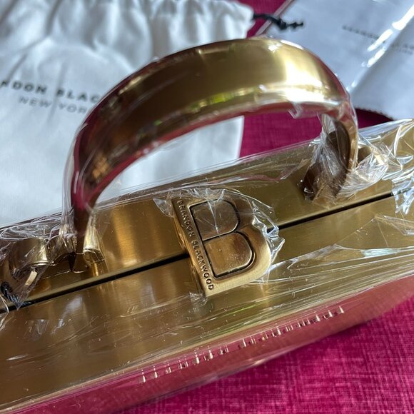 Brandon Blackwood Slim Kendrick Trunk in Gold Stainless Steel (NWT) - Picture 5 of 10